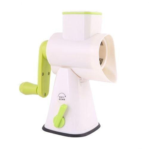 Plastic With Stainless Steel Fruit And Vegetable Slicer - White